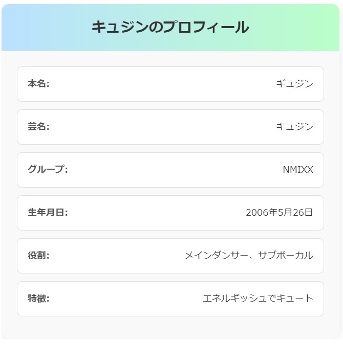 NMIXX キュジンとギュジンどっちが正解？