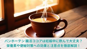 バンホーテン 腸活ココアは妊娠中に飲んで大丈夫？栄養素や便秘対策への効果と注意点を徹底解説！