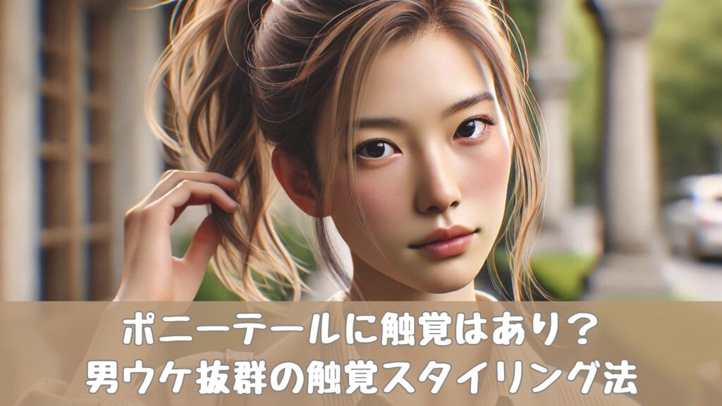 ポニーテールに触覚はあり？男ウケ抜群の触覚スタイリング法