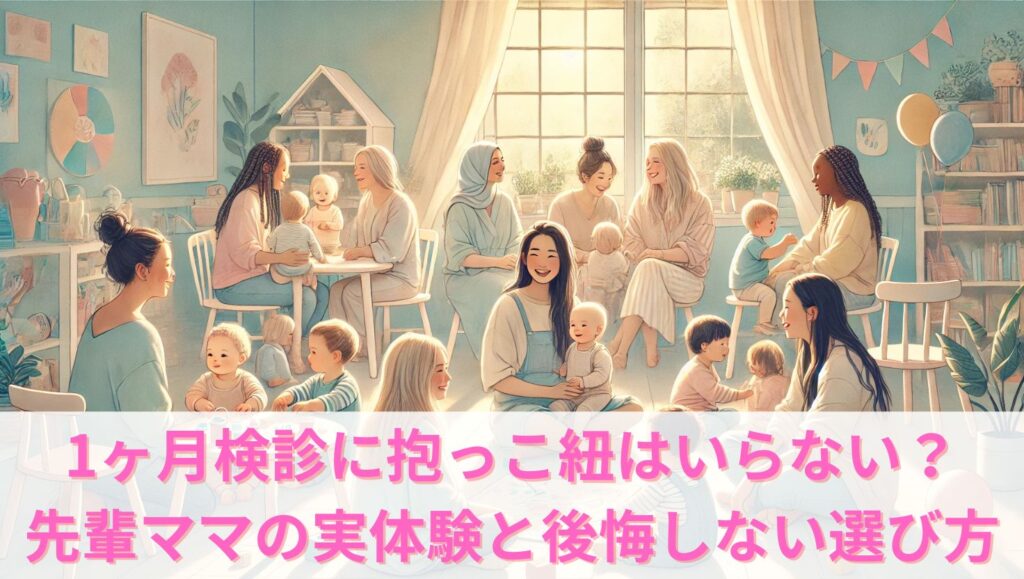 1ヶ月検診に抱っこ紐はいらない？先輩ママの実体験と後悔しない選び方