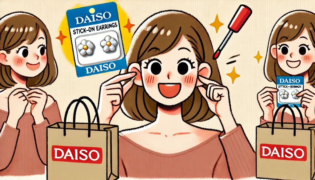 ダイソーに耳つぼダイエットできるグッズは売っている？貼るピアスは効果あり？
