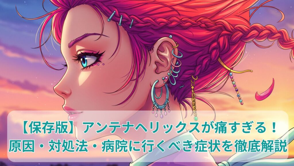 【保存版】アンテナヘリックスが痛すぎる！原因・対処法・病院に行くべき症状を徹底解説