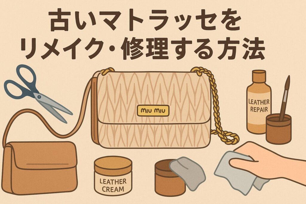 古いミュウミュウのマトラッセは価値あり？人気モデルの見分け方と使い方ガイド