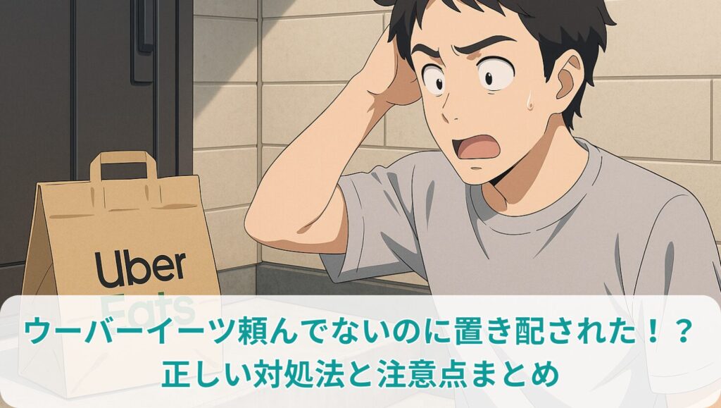 ウーバーイーツ頼んでないのに置き配された！？正しい対処法と注意点まとめ