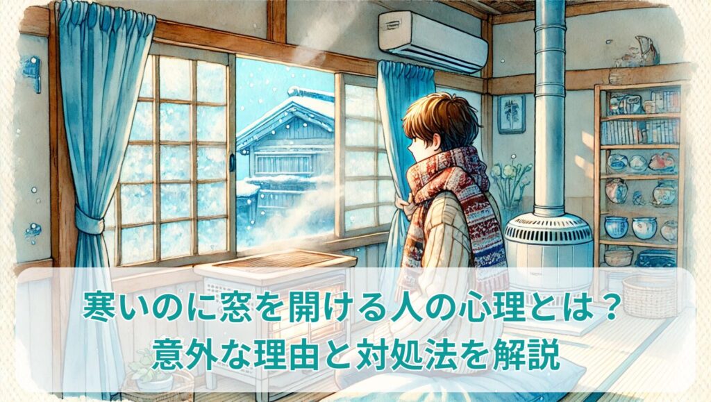 寒いのに窓を開ける人の心理とは？意外な理由と対処法を解説