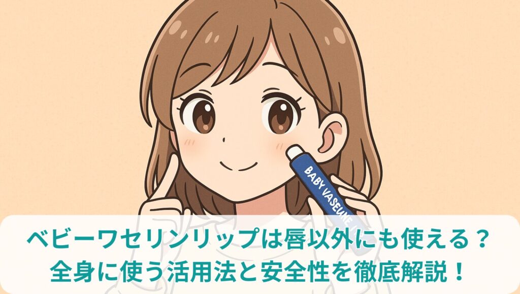 ベビーワセリンリップは唇以外にも使える？全身に使う活用法と安全性を徹底解説！